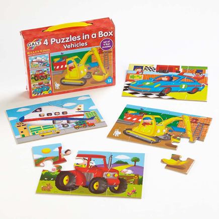 Sada 4 puzzle - Vozidlá - EY05158BB