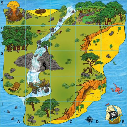 Bee Bot mapa ostrova pokladov - ITSMAT1BB